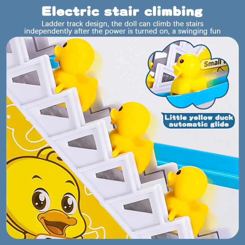 Children's Duck Climbing Stairs Track Toy