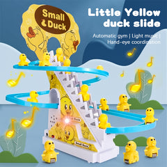 Children's Duck Climbing Stairs Track Toy