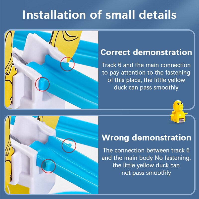 Children's Duck Climbing Stairs Track Toy