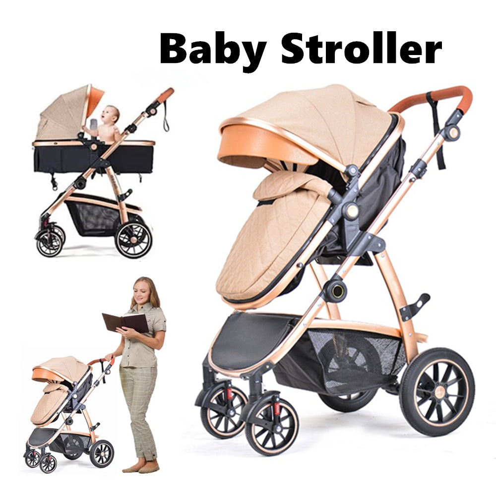 Baby Stroller Infant Bassinet Stroller Khaki