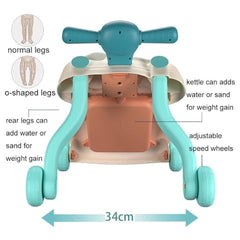 Multifunctional Smart Baby Walker, Adjustable Speed ​​and Heightened Backrest, 3-in-1 Walker for Boys and Girls