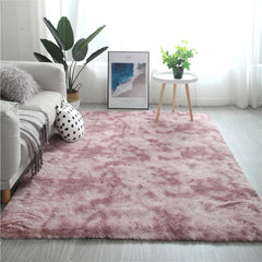 Area Rug Fluffy Shag Rugs Pink