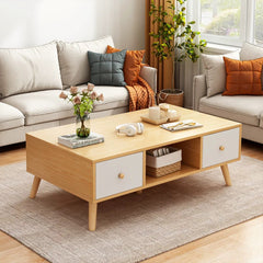 Wooden Rectangular Coffee Table