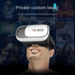 VR Headset with Goggles and Eye Protection, Adjustable Pupil & Object Distance, Compatible with iOS and Android