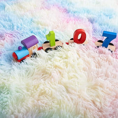 Rainbow Area Rugs Super Soft Fluffy Carpet