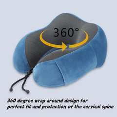 Memory Foam Travel Pillow, U-Shaped Neck Pillow with Carry Bag