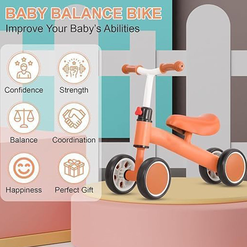 Baby Balance Bike for 1-3 Years Old, Lightweight Toddler Ride-On Toy, No Pedals, Perfect 1st Birthday Gift for Boys & Girls