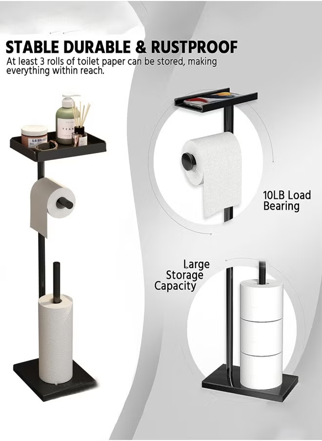 Floor-standing tissue holder