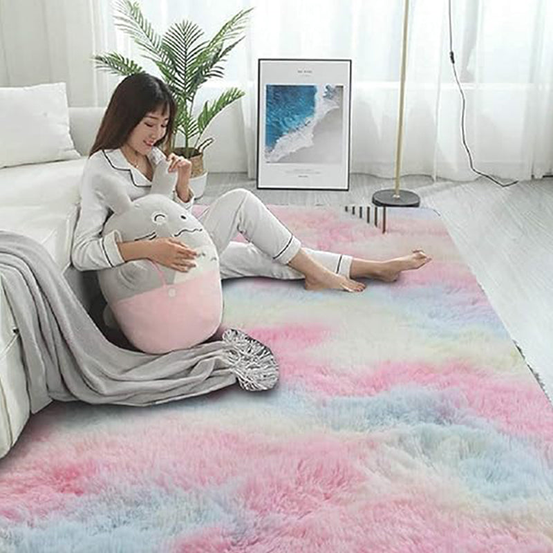 Rainbow Area Rugs Super Soft Fluffy Carpet