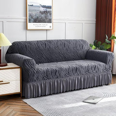 Universal Sofa Slipcover with Skirt, For 1/2/3/4-seater sofa, 1 Piece Washable High Elastic Fabric Sofa Cover with Skirt, For Living Room Bedroom, Durable and Washable