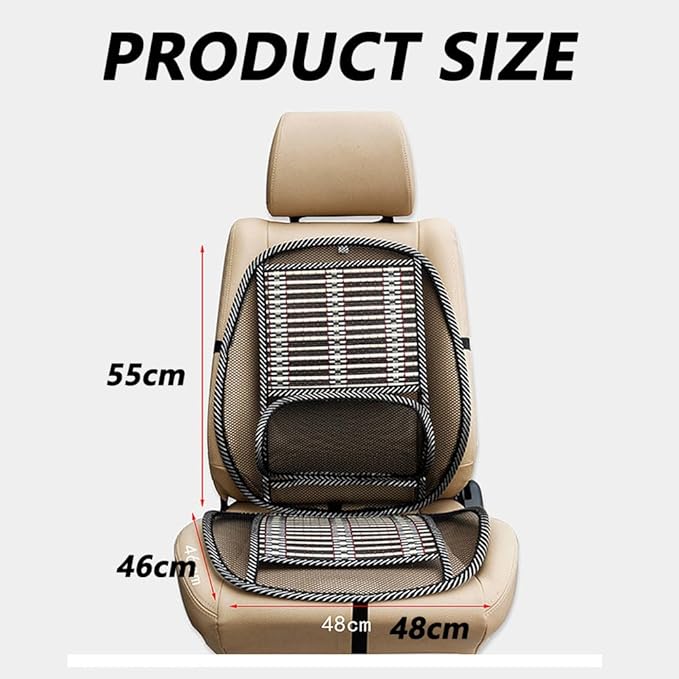 Mesh Lumbar Support for Office Chair and Car Seat, Breathable Back Support with Elastic Strap, Ergonomic Design for Posture Correction and Back Pain Relief