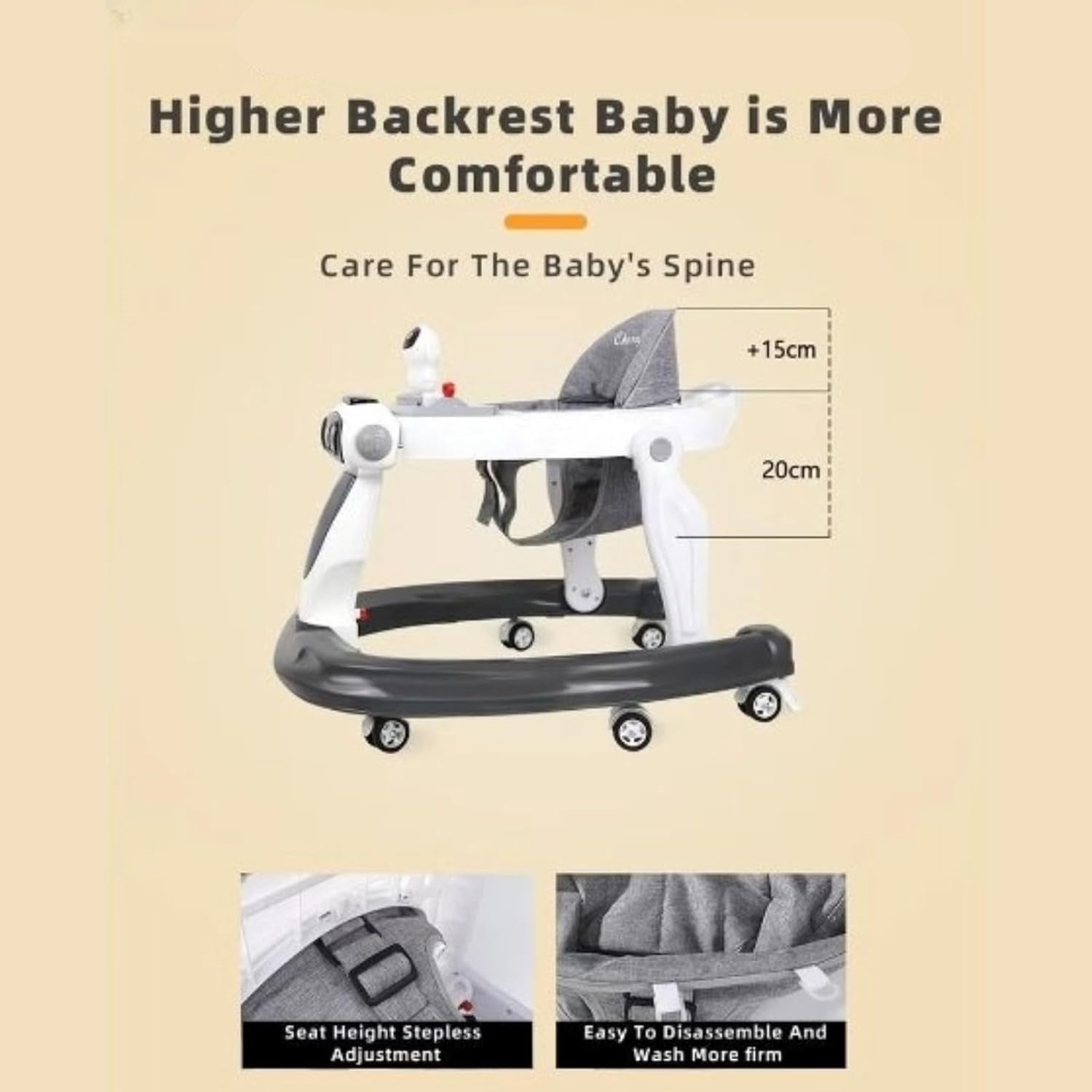 Foldable 4 in 1 Baby Walker