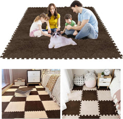 Plush Puzzle Foam Floor Mat