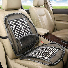 Mesh Lumbar Support for Office Chair and Car Seat, Breathable Back Support with Elastic Strap, Ergonomic Design for Posture Correction and Back Pain Relief