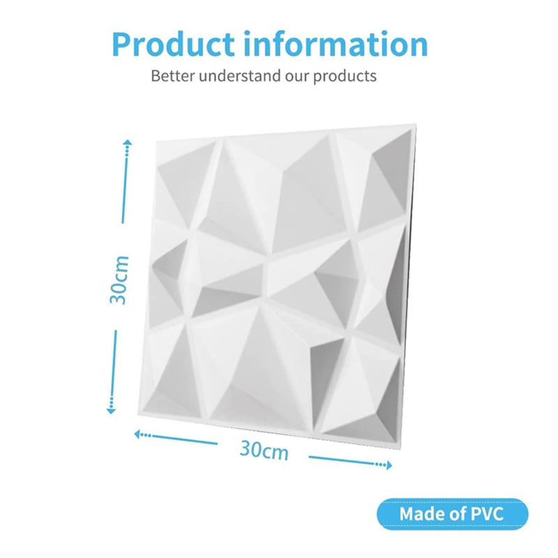 لوحة حائط من مادة PVC بتصميم ماسي