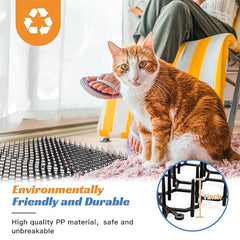 Cat Repellent Mat with Spike - Indoor and Outdoor Solution to Prevent Cats and Dogs from Destroying Plants and Furniture