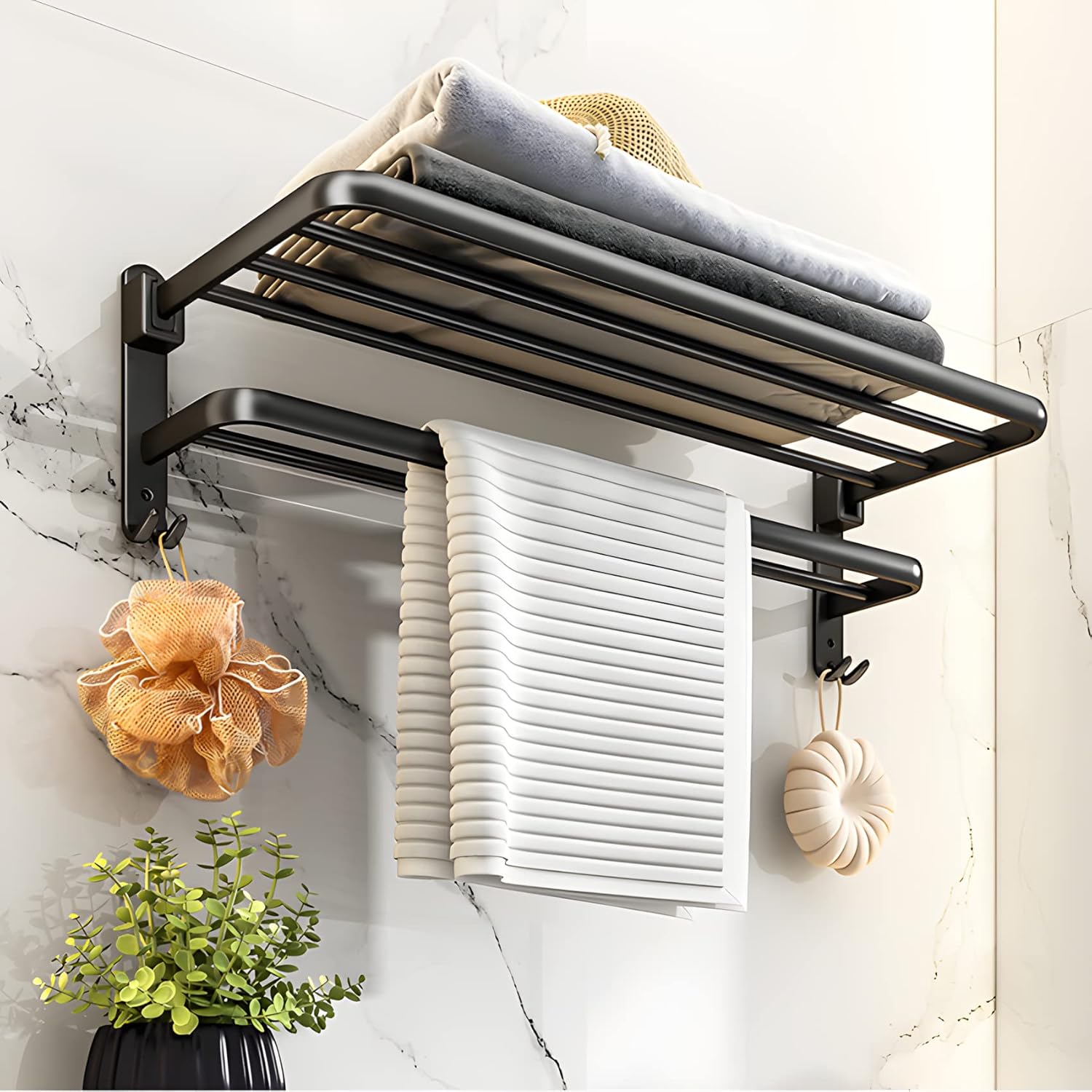 Bathroom Towel Rack Holder