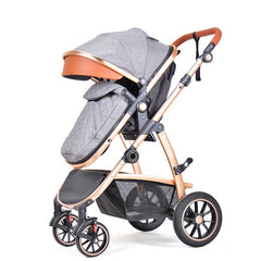 Baby Stroller Infant Bassinet Stroller Light gray