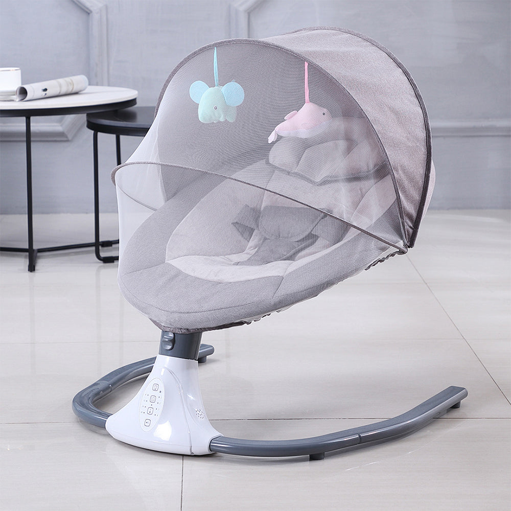 Smart Baby Rocker with Remote Control, Bluetooth, 12 Built-in Songs, Comfortable and Safe Design