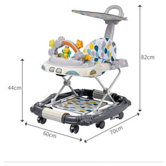 Adjustable Baby Walker Grey