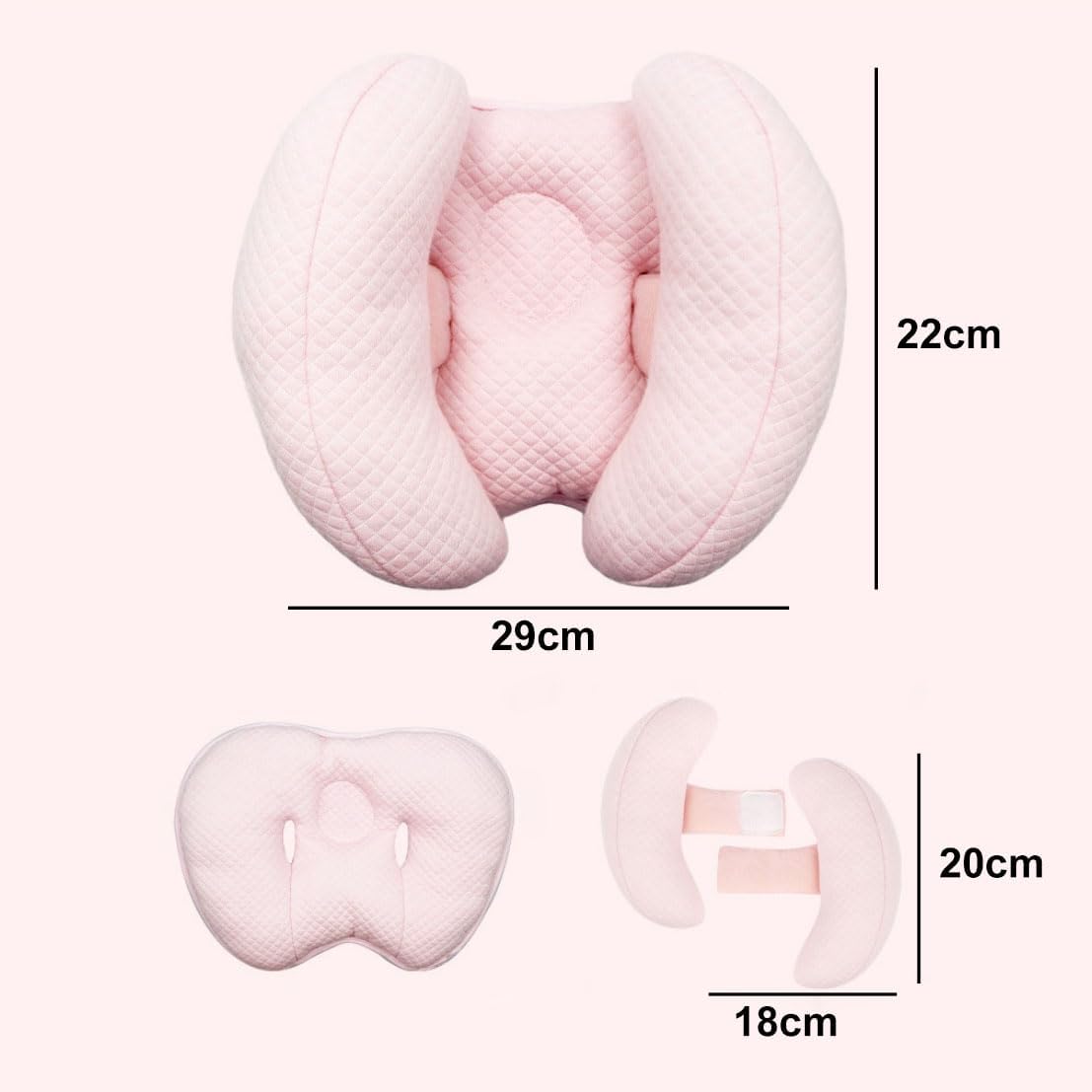 2in1 Baby Head Neck Support Pillow