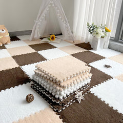 Plush Puzzle Foam Floor Mat