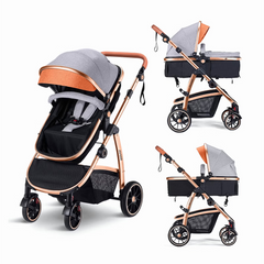 Baby Stroller Infant Bassinet Stroller Grey